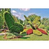 五色草造型蓮花 五色草造型 立體花壇 植物綠雕 水泥雕塑